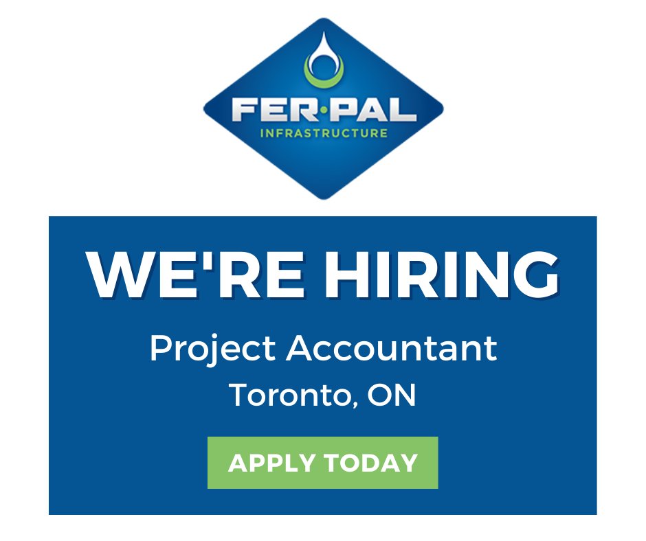 FER__PAL's tweet photo. FER-PAL is looking for a Project Accountant in Toronto!

Deliverables &amp; responsibilities: 
- Ad hoc project-related financial reports
- External/internal project audit requirements
- Revenue recognition &amp; cost recording

Apply Now: https://t.co/Tn6SmomJeq

#careers #jobsearch https://t.co/B7ajnPhTOt
