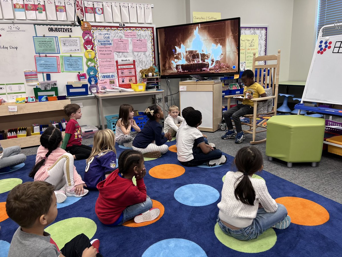 We are authors and illustrators! We loved sitting by the fire while listening to our classmates read their list books. Up next… Unit 3 for ELA! @MrsWrightBCPS #bcpsmyview