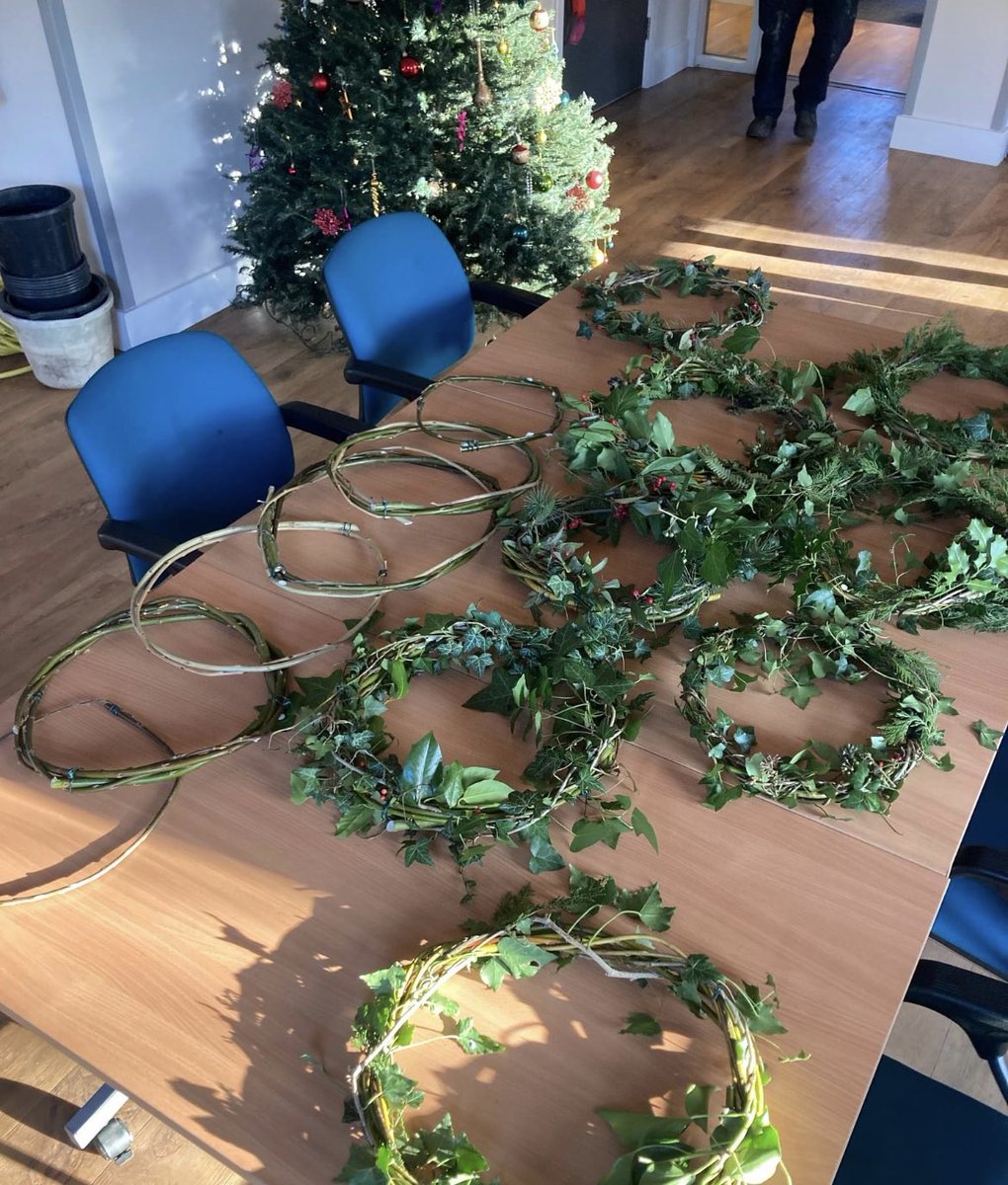Participants @stannsallotment have been busy this week making #festive #wreaths this week #Christmas @RenewalTrust