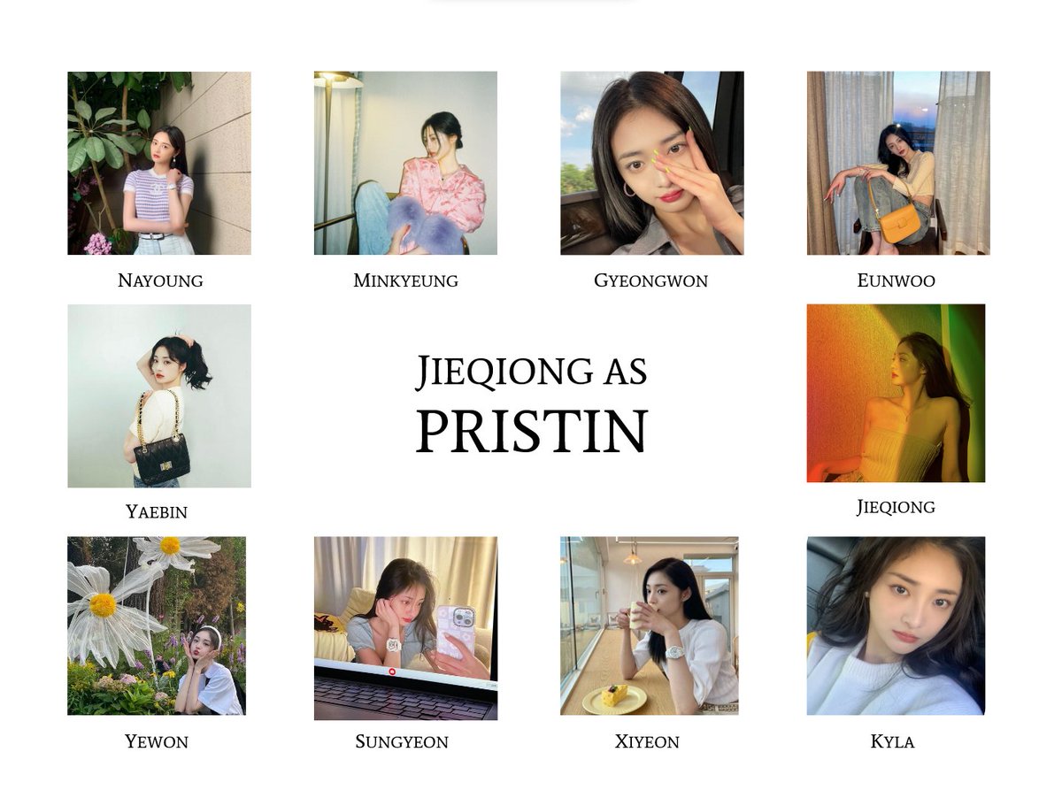#JIEQIONG as #PRISTIN
