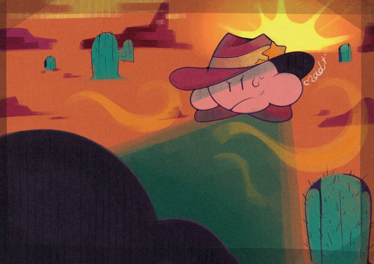 the_mad_fanatic's tweet photo. Yesterday a friend Gift me a pack of new Brushes. I LOVE THEM SO MUCH. Also Kirby Yeehaw
#KirbyFanArt #Kirby #CLIPSTUDIOPAINT #WildWest #fanart #Myart #digitalart #星のカービィ #星のカービィ30周年 https://t.co/KROI6r2XB1
