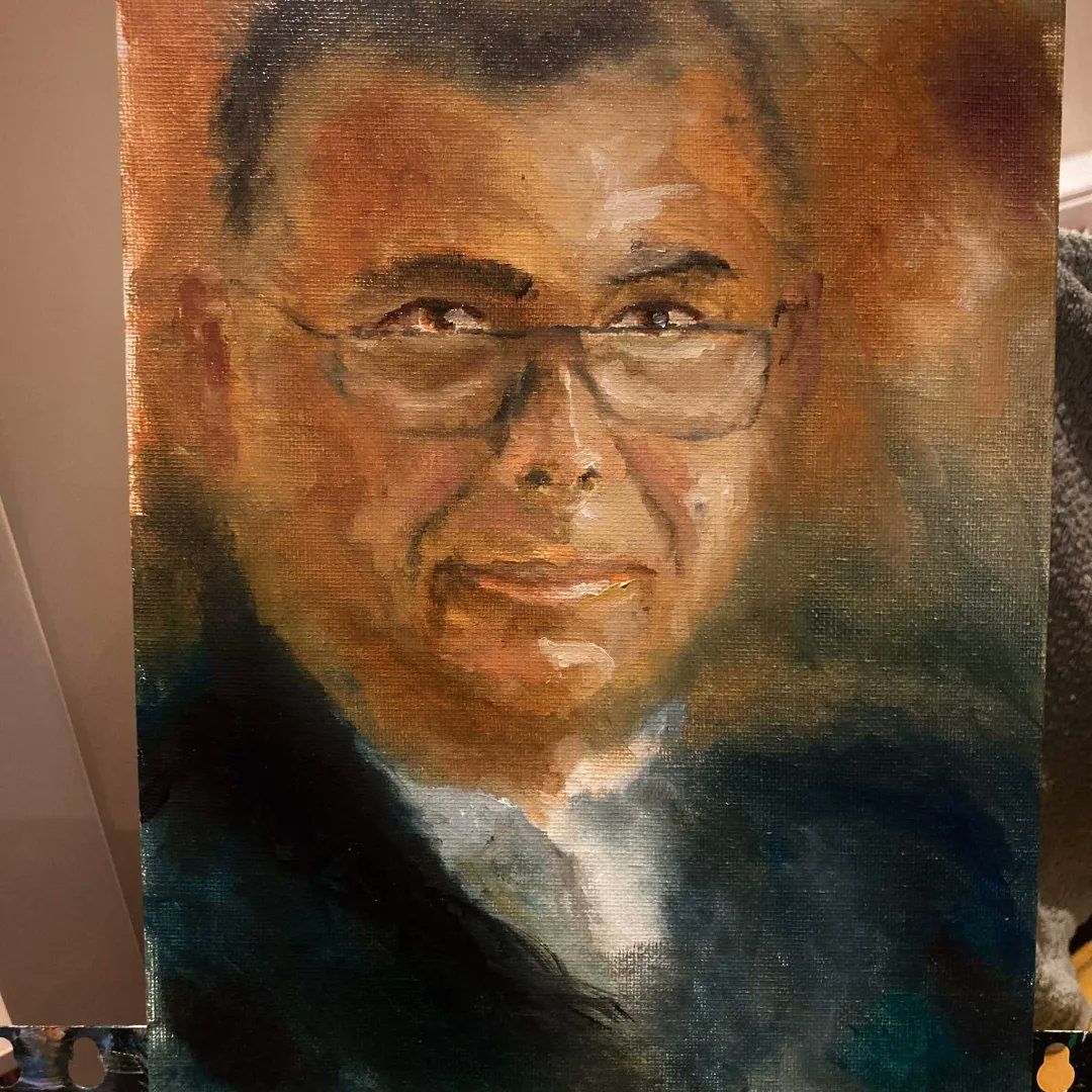 MusingsPenguin's tweet photo. Been branching out recently working on some human portraits (with some mixed results) and painting along with @SkyArts portrait artist of the year #portaitartistoftheyear #paoty https://t.co/ijgNHZojfG