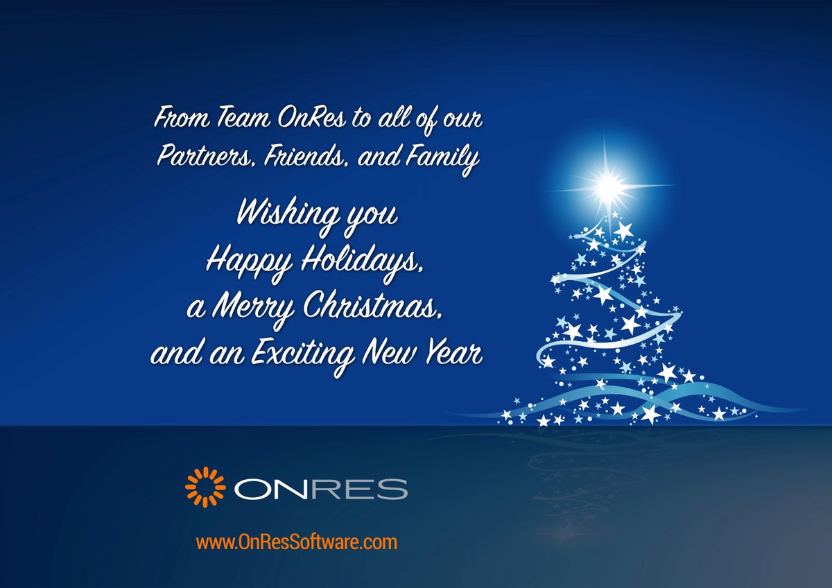 onres's tweet image. Season's Greetings from Team OnRes