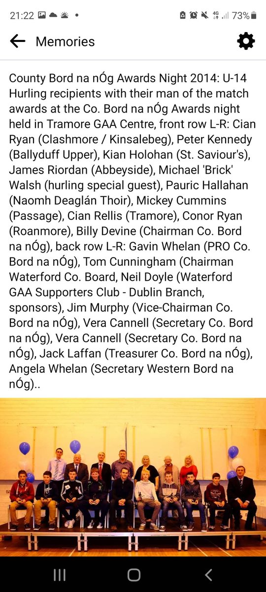 DeiseUnderage's tweet photo. #WednesdayWindback Throwback to our Annual Co. Bord na nรg Awards night from eight years ago (2014) which was hosted by @TramoreGAA13! @WaterfordGAA @WaterfordGAACG @EastDeiseGAA @west_waterford @snowyeoin @AngelaWhelan17 @WhelanGavin @triciagaa #GAA #BordnanรgMemories โช๐ต https://t.co/9RWYcuVI95