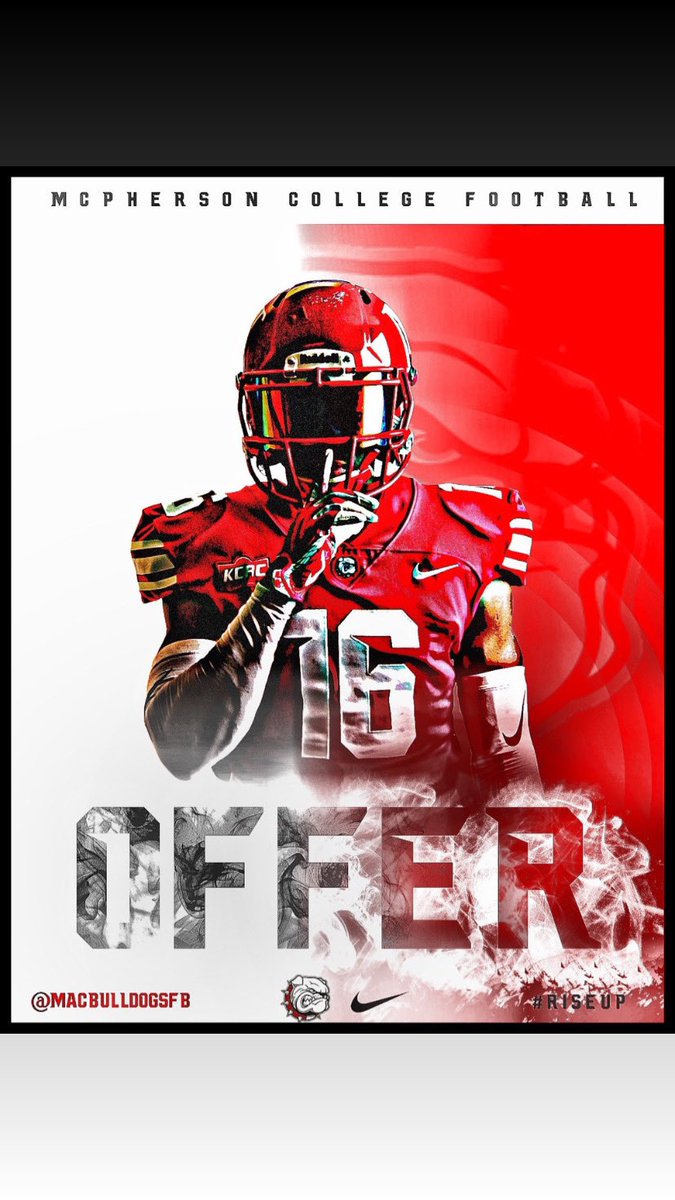 Thank you McPherson College for the official scholarship offer. <a href="/CoachJFisc/">Coach Fiscus</a>