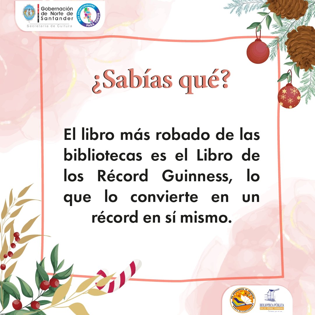 🤗🧑🏽‍🎄Rescatemos nuestros saberes culturales a través de las palabras como parte de nuestro patrimonio inmaterial. ✨🎄
🙌🏻¿Qué palabras son típicas en tu municipio? 

#nortedesantander #glosario #biblioteca #colombia #diciembre
<a href="/GoberNorte/">Gobernación de Norte de Santander</a> <a href="/RNBPColombia/">Red Nacional de Bibliotecas Públicas de Colombia</a>
