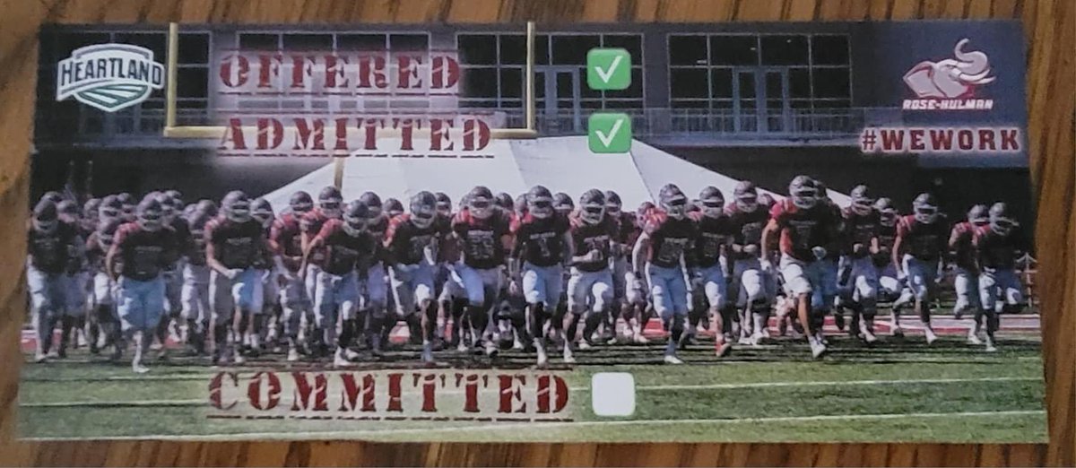 jacobclement__'s tweet photo. Blessed to have received an offer from @RoseHulmanFB ! I am extremely grateful for this opportunity to continue my academic and athletic career! @Coach_Stanton1 @CoachSokolRHIT @Coach_Fries https://t.co/ztMWG7SIu1