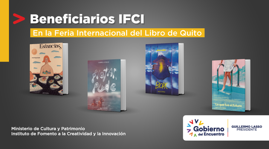 Creatividad_Ec's tweet photo. 📚🎉Felicitamos a las editoriales y autores/as presentes en la #FILQ2022, cuyos proyectos son ejemplo exitoso del fomento público a las artes y la cultura🙌 https://t.co/iQ61i205W2