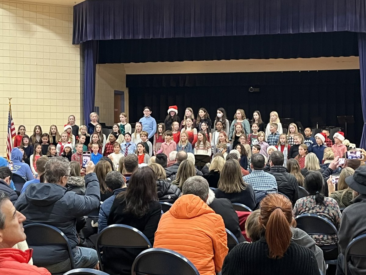 Under the leadership of Mr. DeWaal &amp; Mrs. Lewis, Deer Hill got into the holiday spirit with a concert by our grade 5 band and grade 3-5 chorus! <a href="/DeWaalOfSound/">Deer Hill Band</a> #proudtobedeerhill #proudtobecps