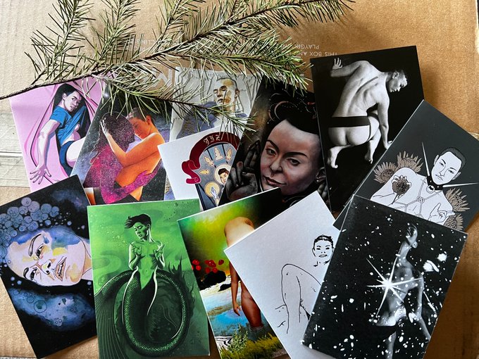 Happy Solstice! Here's 12 years of holiday cards. Thank you everyone who has bought this year's design<a href="/tag/booklove"class="tags"><span>#booklove</span></a><a href="/tag/comingoutlikeapornstar"class="tags"><span>#comingoutlikeapornstar</span></a>