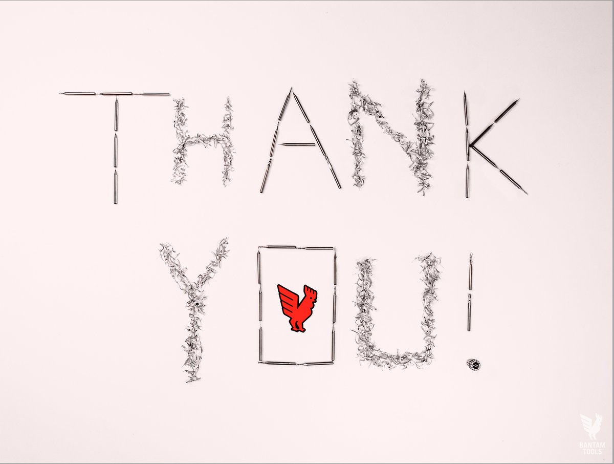 bantamtools's tweet image. Before we head into the holidays to rest and recharge, we wanted to take a moment to say, "Thank you." To our community, customers, and, above all, our families, your support means more than we can express. Mill on 🚀 #bantamtools #happyholidays #HappyNewYear