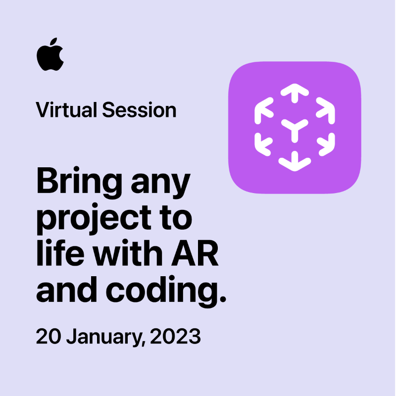 AppleEDU's tweet photo. Join Apple's Back to School Learning Series and build skills to help your students think, experiment and learn in different ways through Augmented Reality and coding.