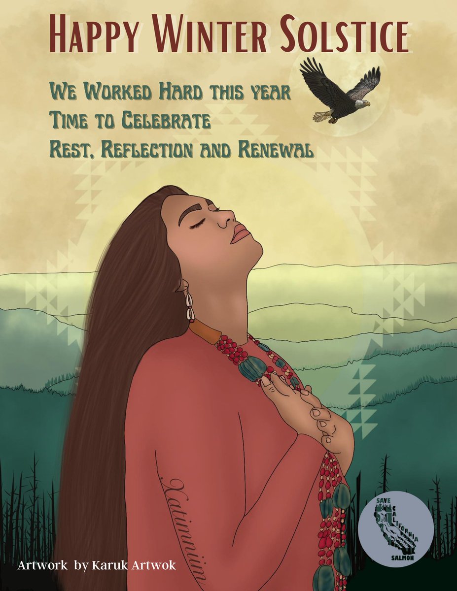 Happy Winter Solstice \u0026 holidays! As the creeks swell it is time for  reflection 2022 was a joyous \u0026 heartbreaking year We celebrate #Resistance  #youthaction \u0026 wins like dam removal \u0026 #landback, image size:927x1200