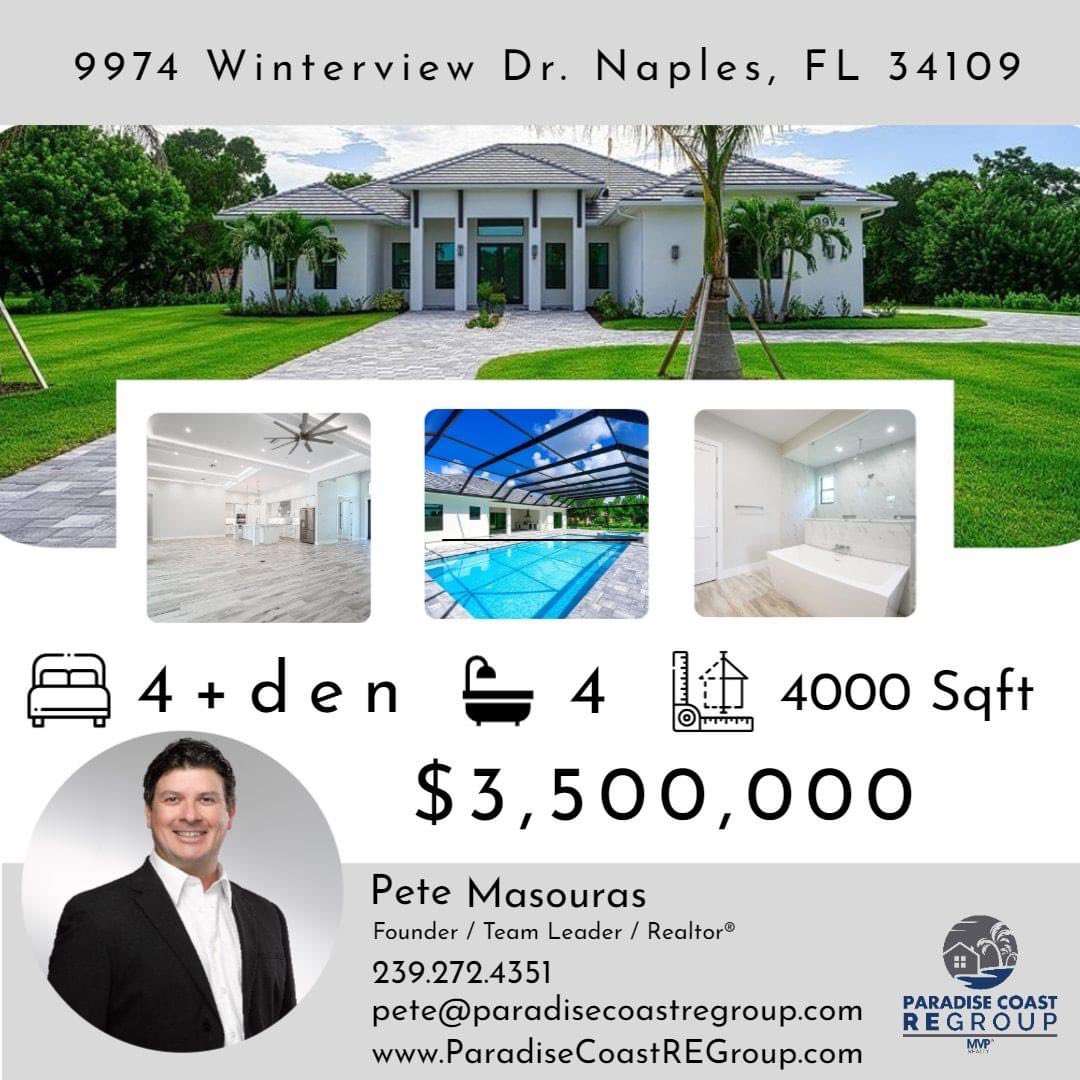 #southwestflorida #florida #paradisecoastregroup #MVPRealty #RealEstate #Realtor #Realty #ForSale #naples #naplesfl #luxuryhomes #swfl #luxuryrealestate #buyers #realtorsofinstagram #Zillow #swflrealtors #sellers #WeAreMVP #SellingParadise #swflrealestate #buyersagent