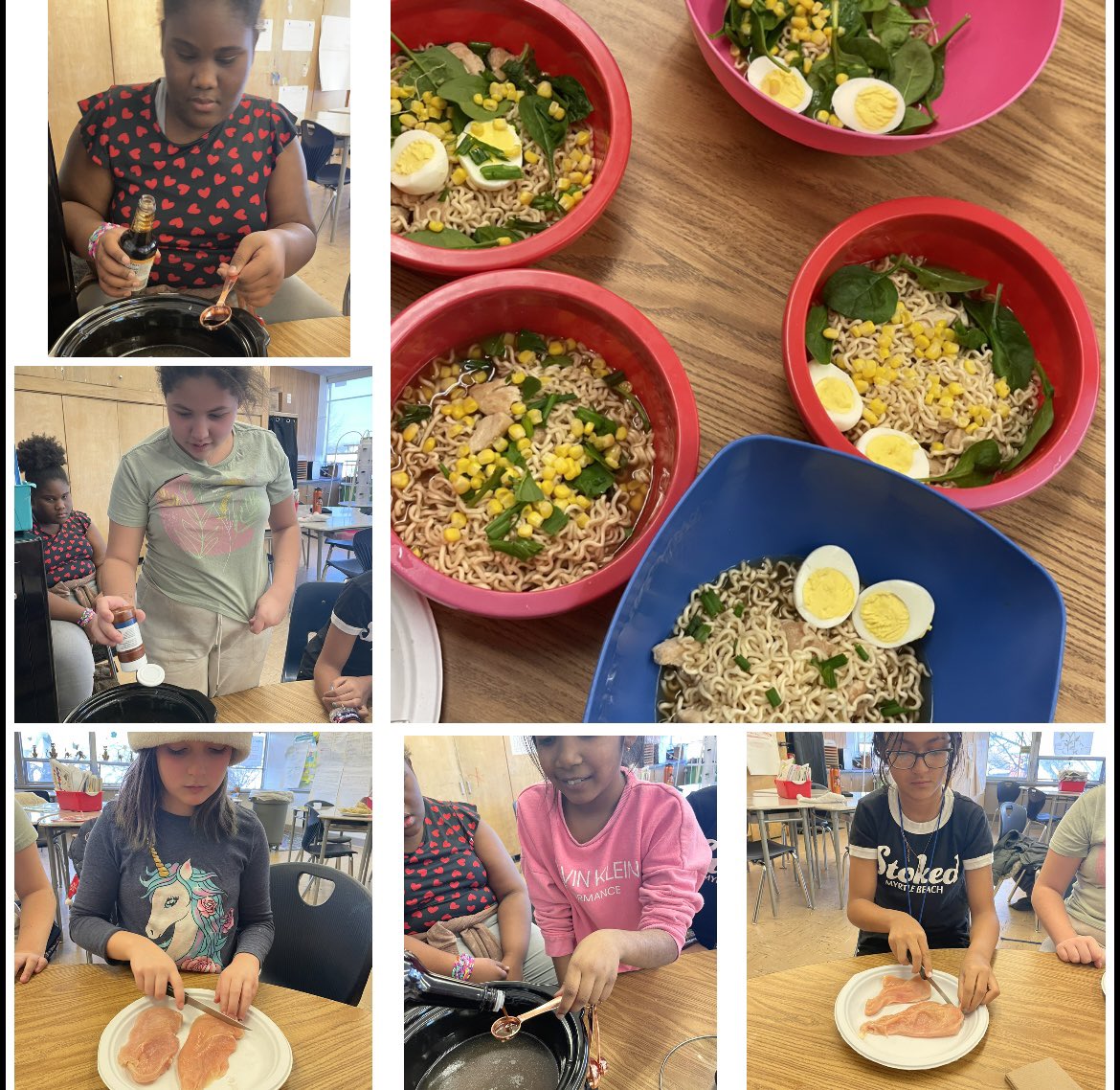 Chopped is underway here at <a href="/KeaneElementary/">KEANE ELEMENTARY</a> with the <a href="/21stScsd/">Schenectady CSD 21st Century After School Program</a> We researched Japanese cuisine and decided to make ramen! I’m so impressed with these scholars! <a href="/SCSchools/">Schenectady Schools</a> #schenectadyrising #futurechefs #delicious