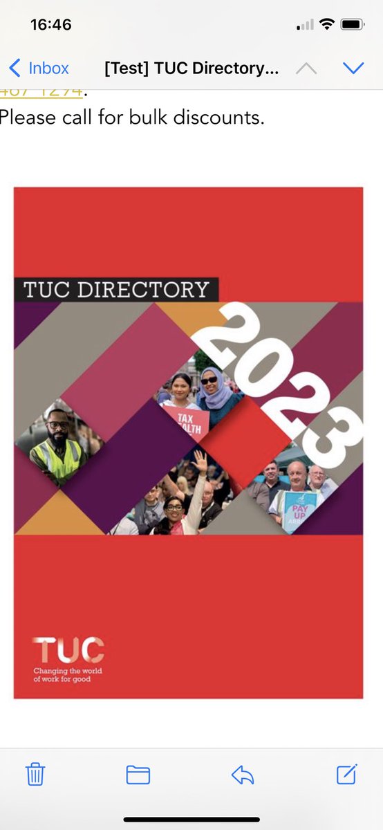 TUCpublications's tweet photo. New TUC Directory for 2023 on sale now pre orders being taken https://t.co/qoPdiouyGz #UnionStrong #UnionsForAll #unions @unitetheunion @BHBUNISON @LondonUCU https://t.co/aBHaLMSKfu