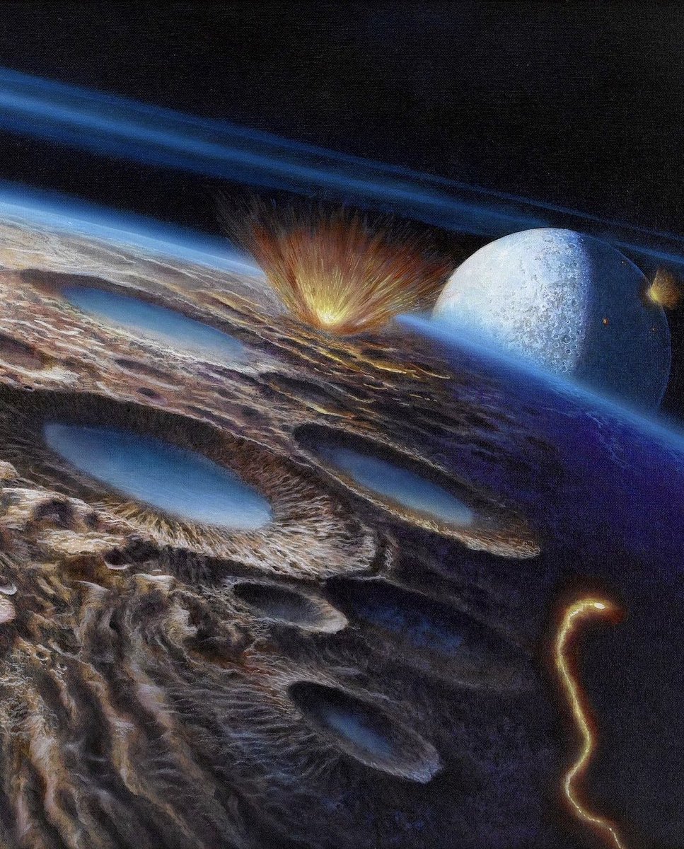 xe0_xeo's tweet image. Paintings by American illustrator Don Dixon