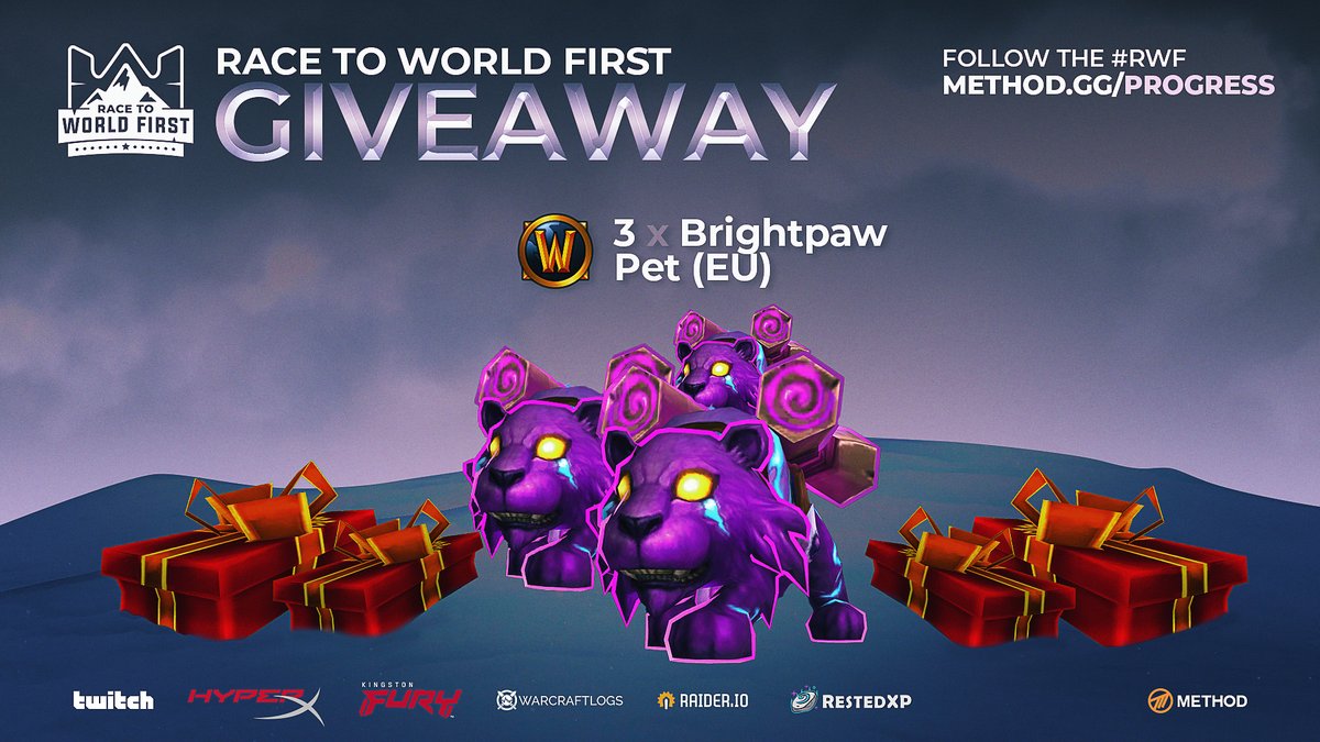 Our @Warcraft Christmas continues 🎅🎄 We're giving away 3x Brightpaw Pet (EU ONLY) 🔁 LIKE + RT 👤 Follow @Method 💬 Tag a friend ENDS IN 24HRS