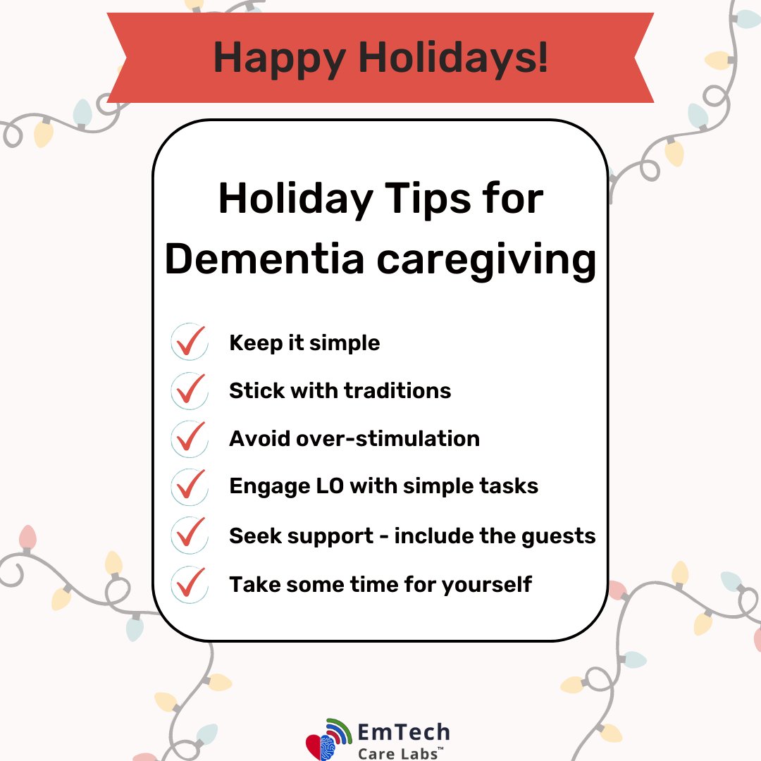 EmTechCare's tweet photo. Wishing all #familycaregivers and their loved ones a joyful holiday season! https://t.co/eAdfy1Q06e