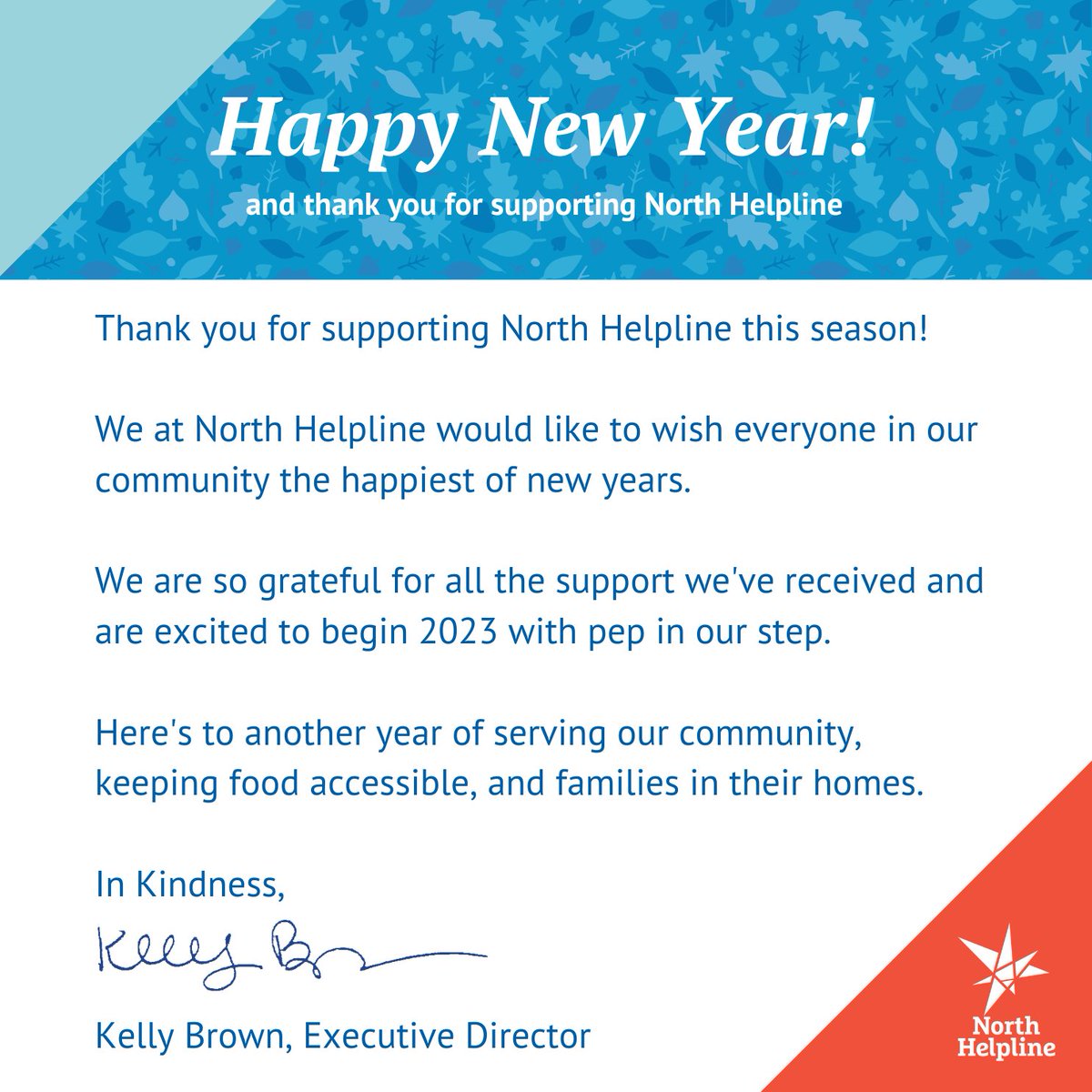 Happy New Year from North Helpline!
