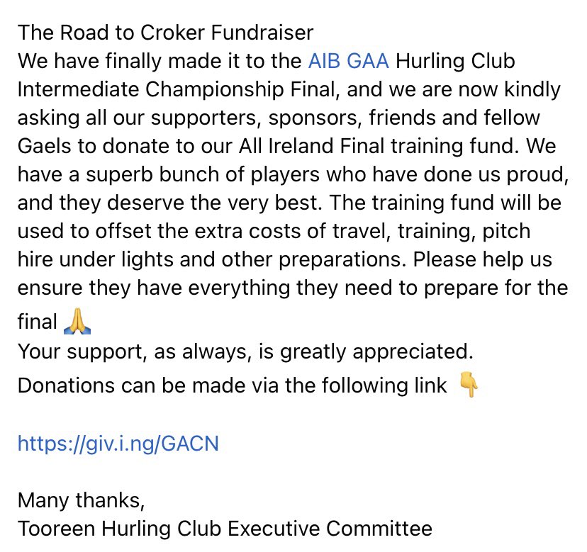 Tooreen GAA Hurlers tweet media