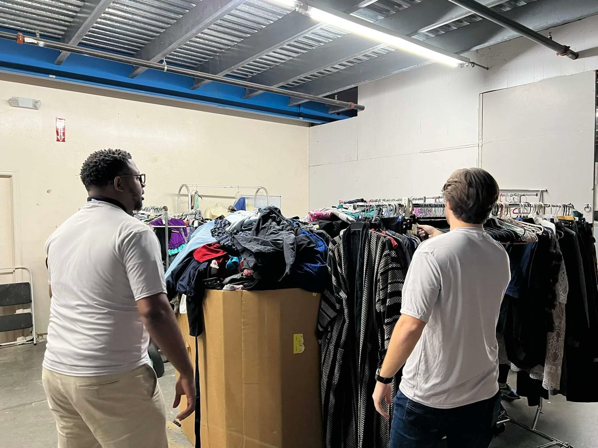 Volunteers from <a href="/OrlandoMagic/">Orlando Magic</a> spent time deconstructing 35 mattresses and tidying up the Seed Boutique today. Thank you for helping move our mission forward!