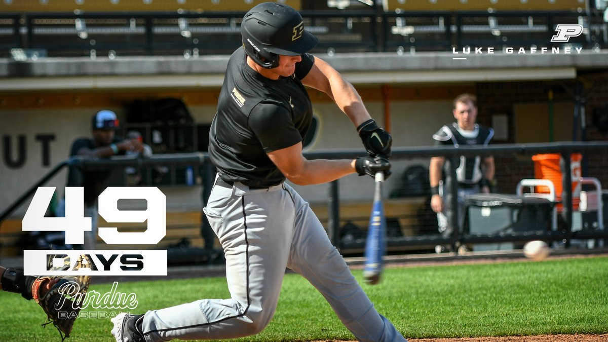 4⃣9⃣ @TheLukeGaffney We bolstered our catching corps by adding the #3 backstop in the Class of 2022 from the Commonwealth of Kentucky. Luke was 4-for-8 with 3 RBI to help the Gold Team sweep the Black & Gold Series in October. #BoilerUp #LongLiveSpring