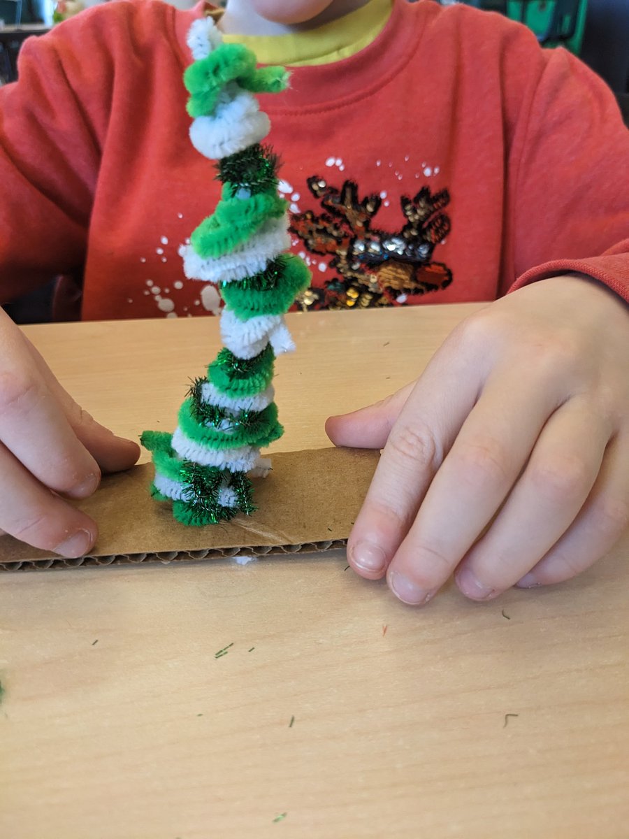 Tilley_Time's tweet photo. We made our own pine trees to match the book A Porcupine in a Pine Tree! @SMCDSB_MAC https://t.co/gNgjdGe9jy