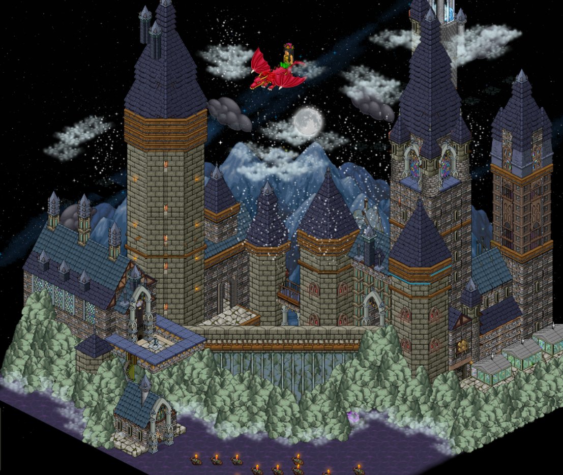 PinkMelonaid's tweet photo. Thanks for letting me continue my ridiculous childhood project @habbo lol. Completed with music and seasonal weather ⛈️. Hoping the new wired will help me finish the bigger picture ♥ (Room ID: https://t.co/ZqloNEqGzJ) https://t.co/cx1rS5B1UJ