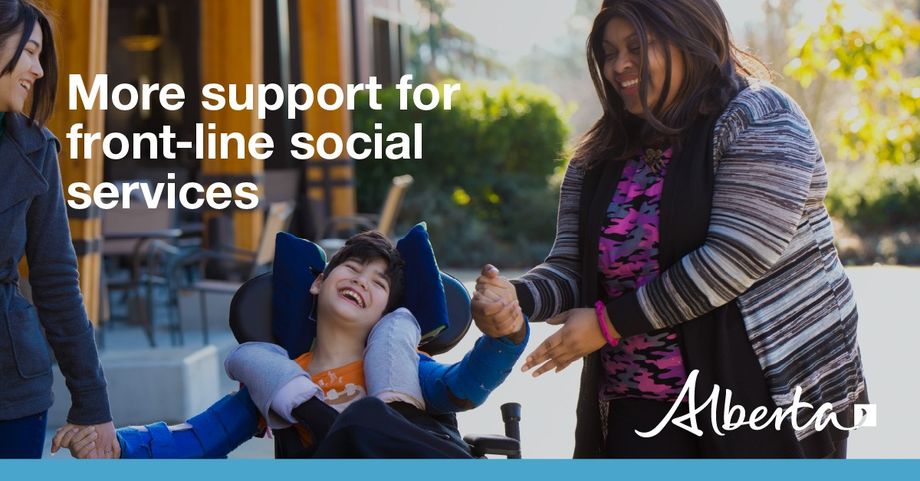 Workers in disability services, homeless shelters and family violence prevention programs support vulnerable individuals each day. Alberta's government is providing an additional $26 million this year to address workforce challenges in the social sector: alberta.ca/release.cfm?xI…