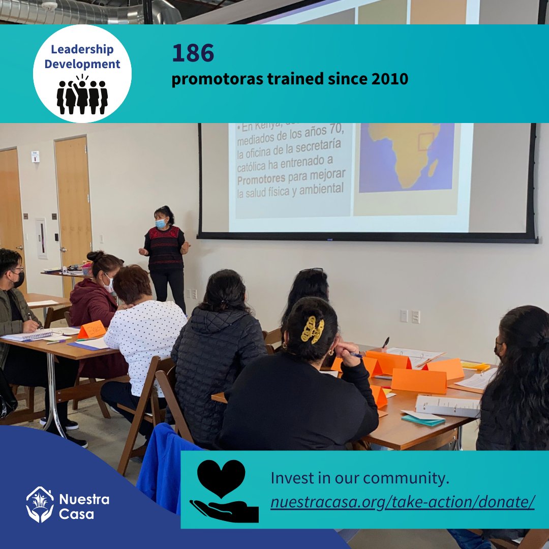 Nuestra Casa’s Promotoras work hard to educate and engage families who have questions about benefits then refer families to our partners for direct support. Gifts like yours help ensure our Promotoras support is available. Make your gift today. nuestracasa.org/take-action/do…