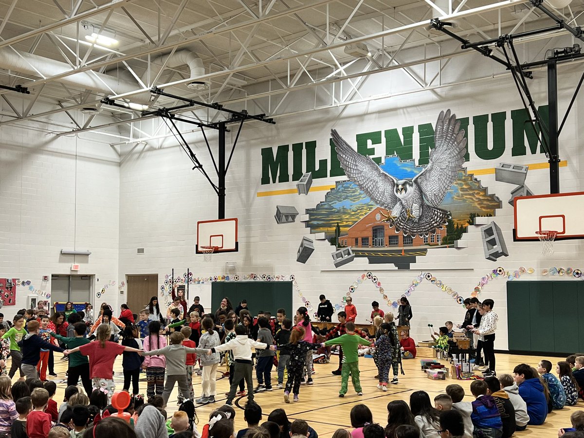 DrCallaghan140's tweet photo. Students at Millennium and      @BannesBobcats put on performances today for their peers. I was fortunate to be able to stop by both and see amazing talent. Kudos to both 1st year music teachers!!!! Job well done. #KirbyONE40 https://t.co/8NEbtr1Hz3