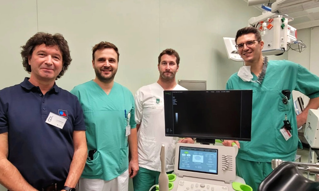 Congratulations to Dr. Johannes Mischinger @DrBeleU, Dr. Mark Geyer and the team at LKH Uniklinikum in #Graz Austria on your purchase of the #ExactVu #Microultrasound system for prostate biopsy. @ExactImaging @EDAPTMS #prostatecancer #SeeCharacterizeTarget