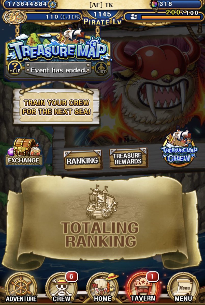 TKonOPTC's tweet photo. Treasure Map: Who’s-Who 🐅

-Top 110 without boost 😮‍💨

#OPTC #トレクル https://t.co/MxMhv3G3ZO