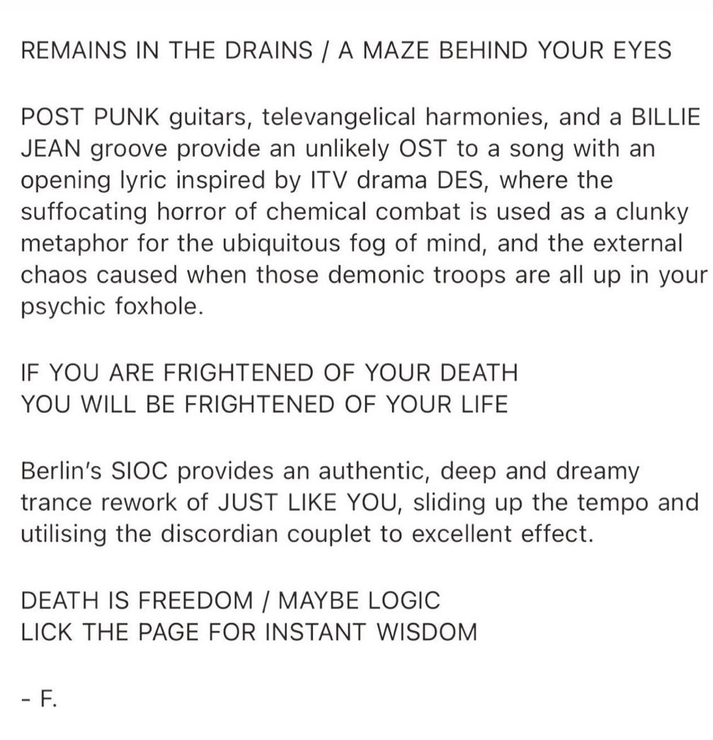 LEAVE THE WAR BEHIND 
OUT FRIDAY 23/12