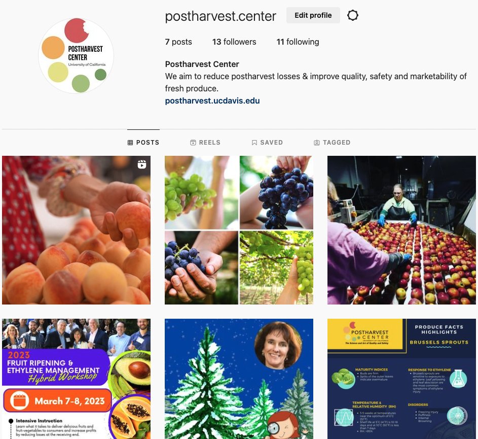 The Postharvest Technology Center is now on #Instagram! Our page is still just a seedling, but fresh content will be planted on a regular basis, so there will be much to harvest in a few seasons! Grow with us! 👉 lnkd.in/gGU7QVXc