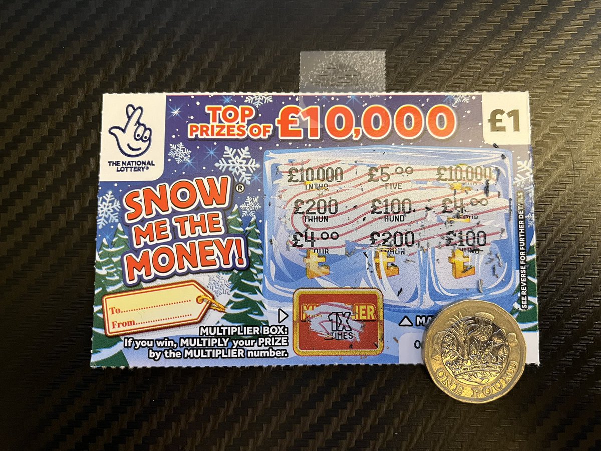 danielpeake's tweet photo. Day 19 of #Scratchvent has the result of… a loss!

£17 won in 19 days. Still pretty good! https://t.co/SRbtiq3P2J