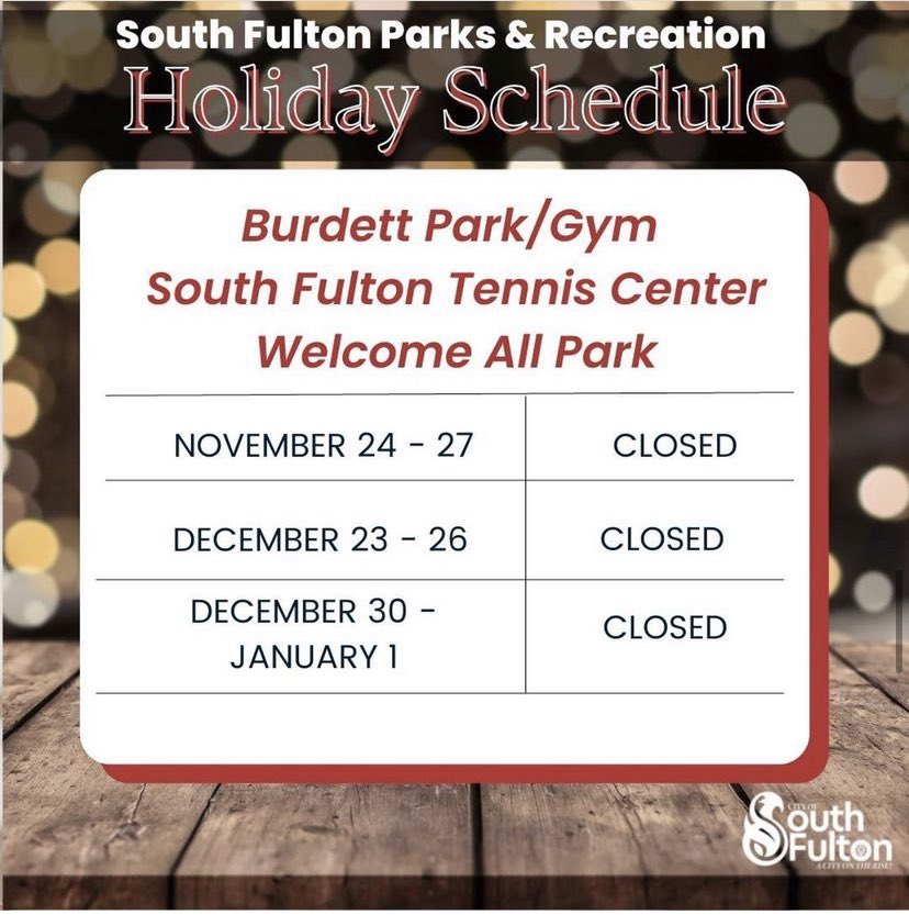 South Fulton Parks, Recreation & Cultural Affairs tweet media