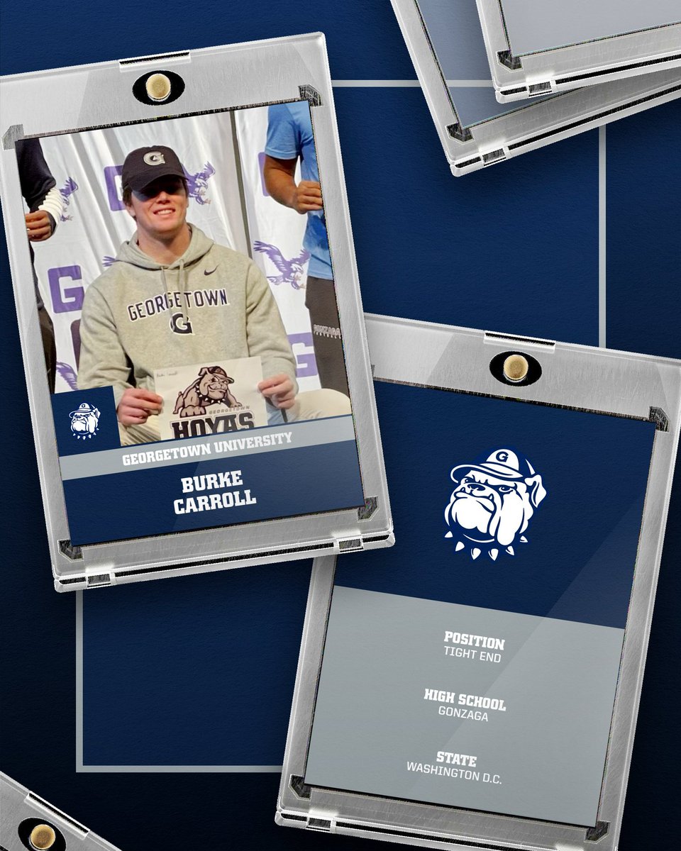 Georgetown Football (@hoyasfb) on Twitter photo Last but not least, the Hoya offense added a big time tight end who decided to stay home!
Please welcome <a href="/BurkeCarroll21/">Burke Carroll</a> to the Hoya family! 🐶🔥
#23toDC #DEFENDTHEDISTRICT #HOYASAXA Last but not least, the Hoya offense added a big time tight end who decided to stay home!
Please welcome <a href="/BurkeCarroll21/">Burke Carroll</a> to the Hoya family! 🐶🔥
#23toDC #DEFENDTHEDISTRICT #HOYASAXA