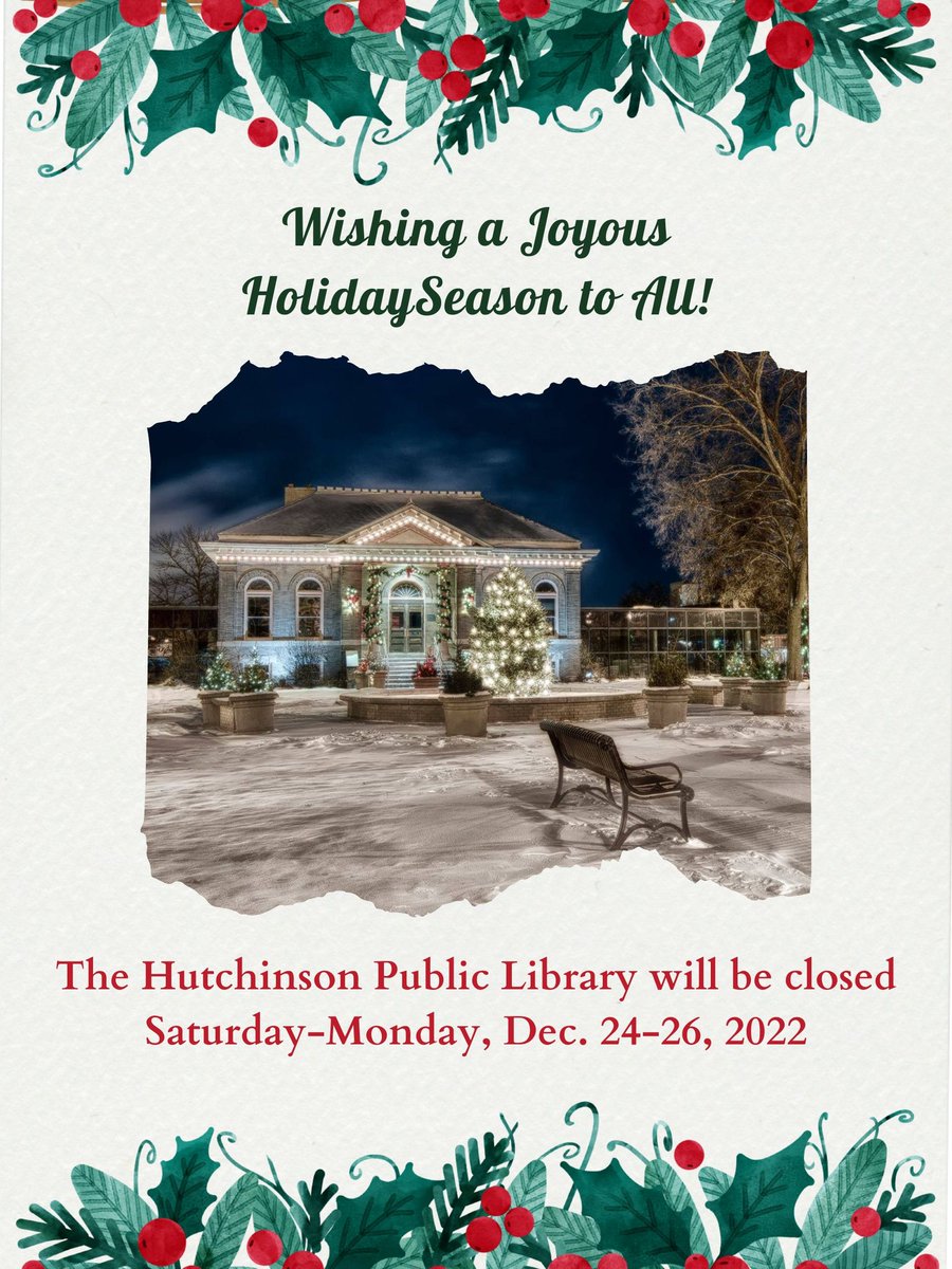 Hutchinson Library (@hutchpublib) on Twitter photo 