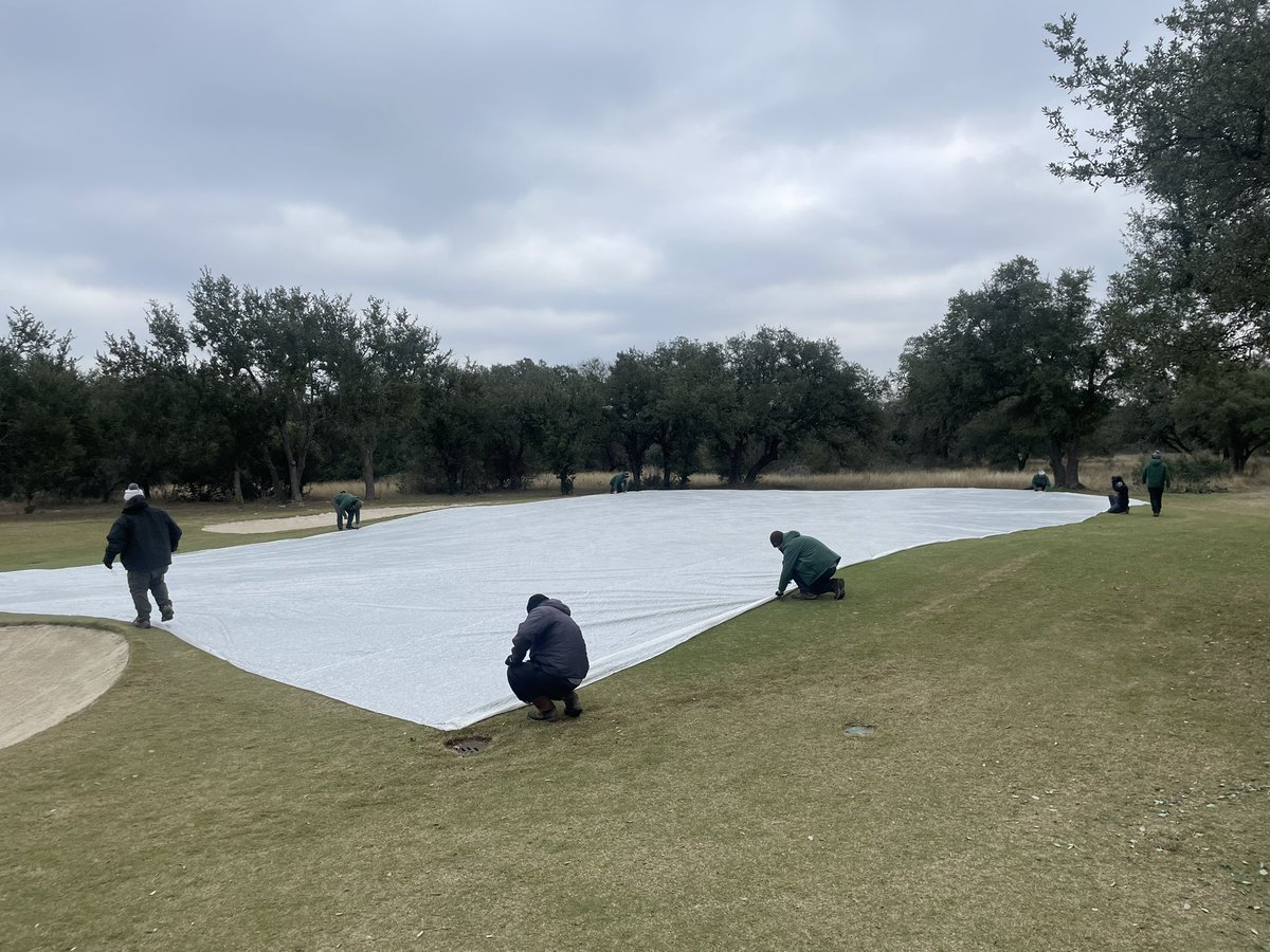 Terry Negen (@turfkid820) on Twitter photo Agronomy team <a href="/Cimarron_Hills/">Cimarron Hills Golf & Country Club</a> knocked it out the park today getting greens covered ahead of the big Texas freeze! We will be closed until Monday morning. Agronomy team <a href="/Cimarron_Hills/">Cimarron Hills Golf & Country Club</a> knocked it out the park today getting greens covered ahead of the big Texas freeze! We will be closed until Monday morning.