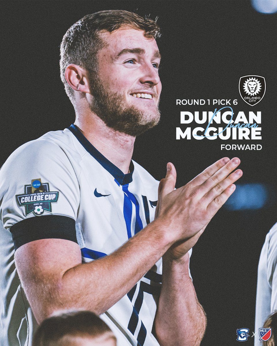 creightonmsoc's tweet photo. 👏Duncan McGuire has been selected by @OrlandoCitySC
 as the 6th overall pick in the 
@MLS SuperDraft!  

#GoJays // #ProJays // @DuncanMcGuire5 https://t.co/GEu8xSoyCc