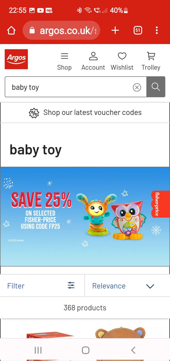 GingerNinj4's tweet photo. @Argos_Online Why is your website advertising a Promotion code for Fisher Proce toys yet in the Promo box on the website once entered it then says "this code has expired" you are still advertising this Promotion therefore surly it has not expired 🤔 https://t.co/O1iiap4lut