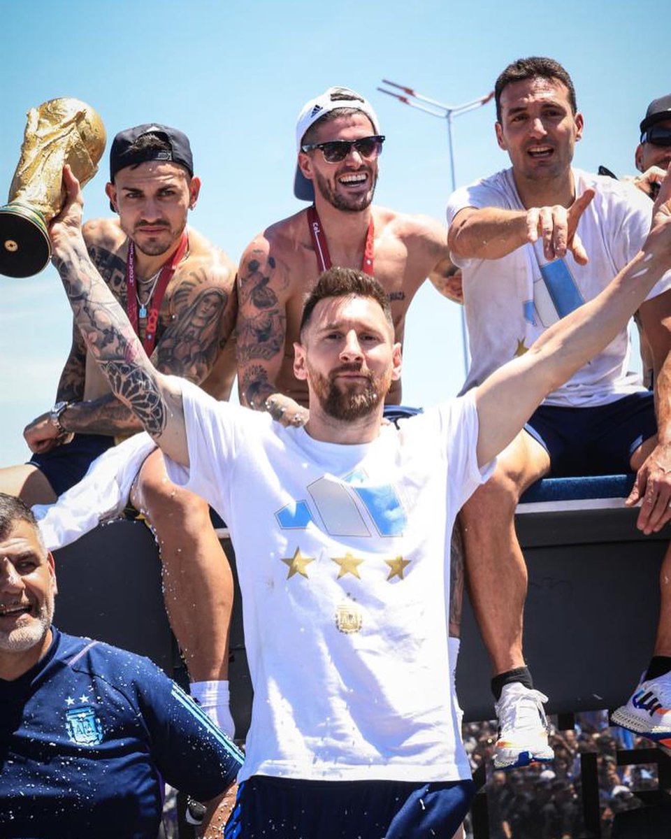 ImageMessi Celebrating Victory in Argentina