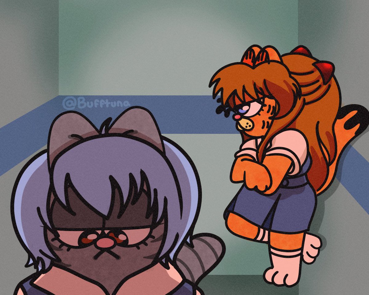 bufftuna's tweet photo. everyone’s favorite evangelion scene #bufftuna #bufftunart #garfield #garfieldfanart #neongenesisevangelion #evangelion #reiayanami #AsukaLangley #CLIPSTUDIOPAINT #anime #manga https://t.co/f8z4GvQJrs