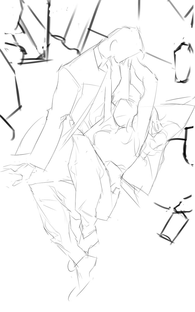 依旧是femaleV×CONNOR。刚开始草稿，不晓得能不能赶得上新年ᥬ🤪᭄
椰汁城活阎王小情侣的普通一天。