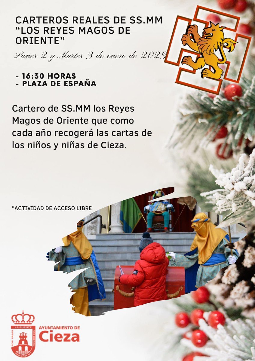 CiezaEnTuMano's tweet photo. 🚨ÚLTIMA HORA OJE Cieza - Hogar del Guía acaba de presentar su 𝐏𝐫𝐨𝐠𝐫𝐚𝐦𝐚𝐜𝐢ó𝐧 𝐍𝐚𝐯𝐢𝐝𝐚𝐝 𝟐𝟎𝟐𝟐/𝟐𝟑🎄🤴🏼🤴🏽🤴🏿

Aquí os traemos resumidamente los diferentes actos navideños 2022/23

Dentro Hilo ⬇️ https://t.co/m1Pxgo459a
