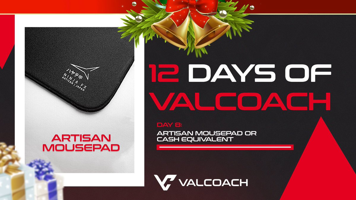 ValCoach_co's tweet photo. For day 7 of “12 Days of ValCoach”

We’re giving out an Artisan Mousepad!

TO ENTER:
• Follow @ValCoach_co
• Like &amp; RT
• Tag 2 Friends https://t.co/lI9RGYgH7w