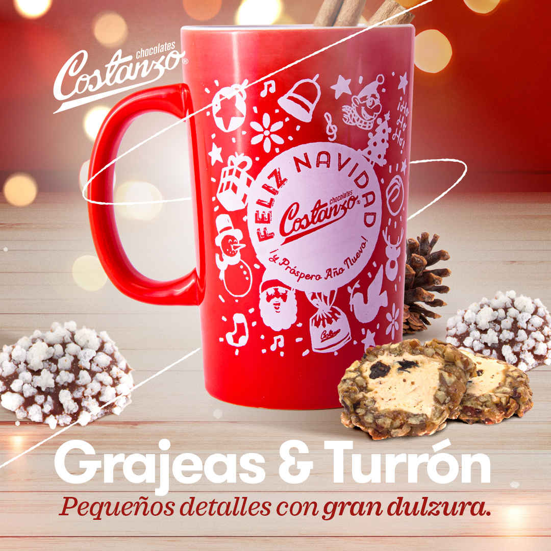 Grajeas y Turrón, pequeños detalles con gran dulzura 🎄🍫
Visita nuestra página web para conocer la ubicación de todas las sucursales Costanzo en México chocolatescostanzo.com/2014/donde_com… 📍🍫