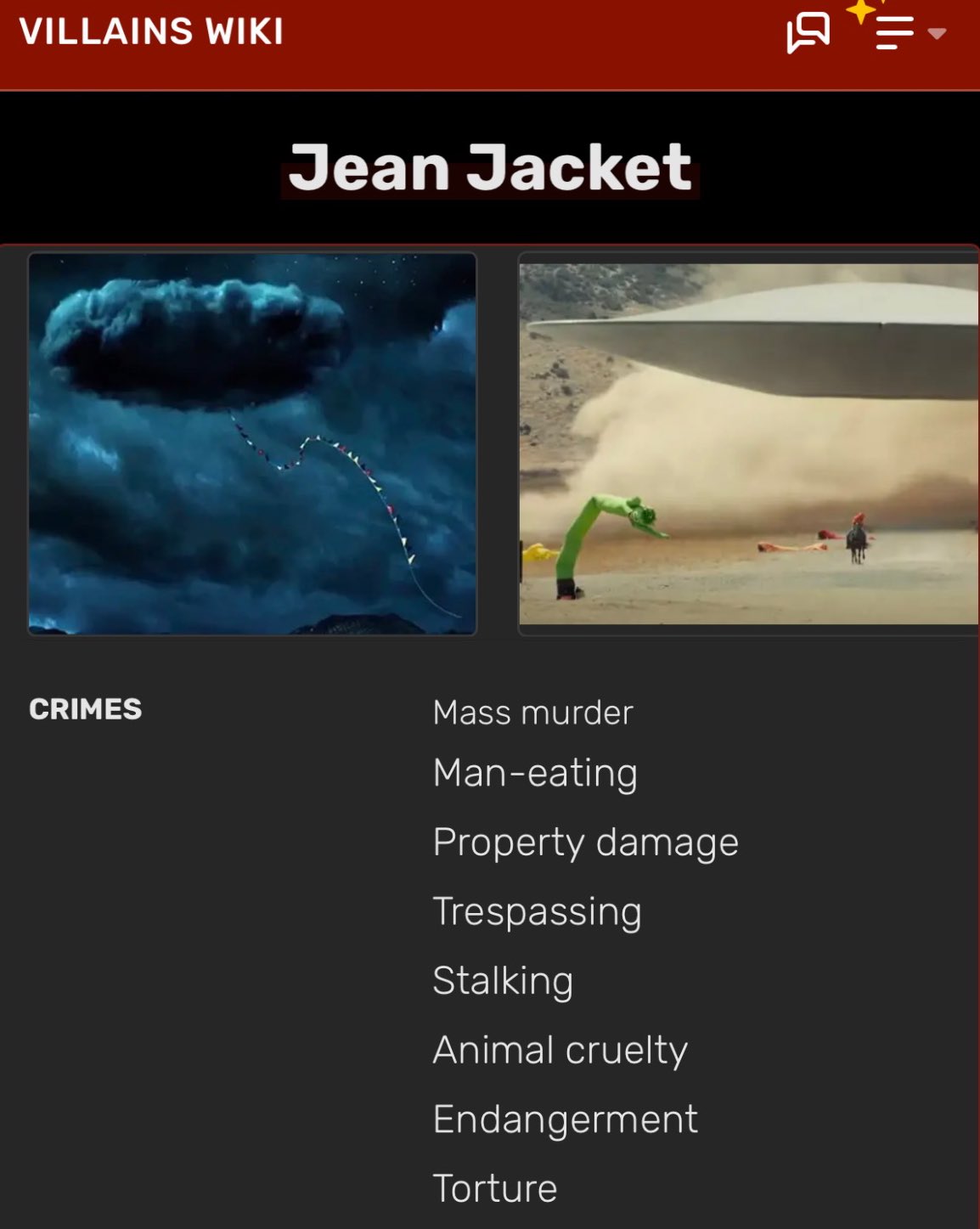 Jean Jacket, Villains Wiki